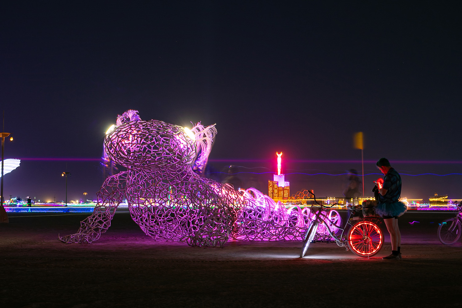 I built a giant axolotl for Burning Man in 2023
